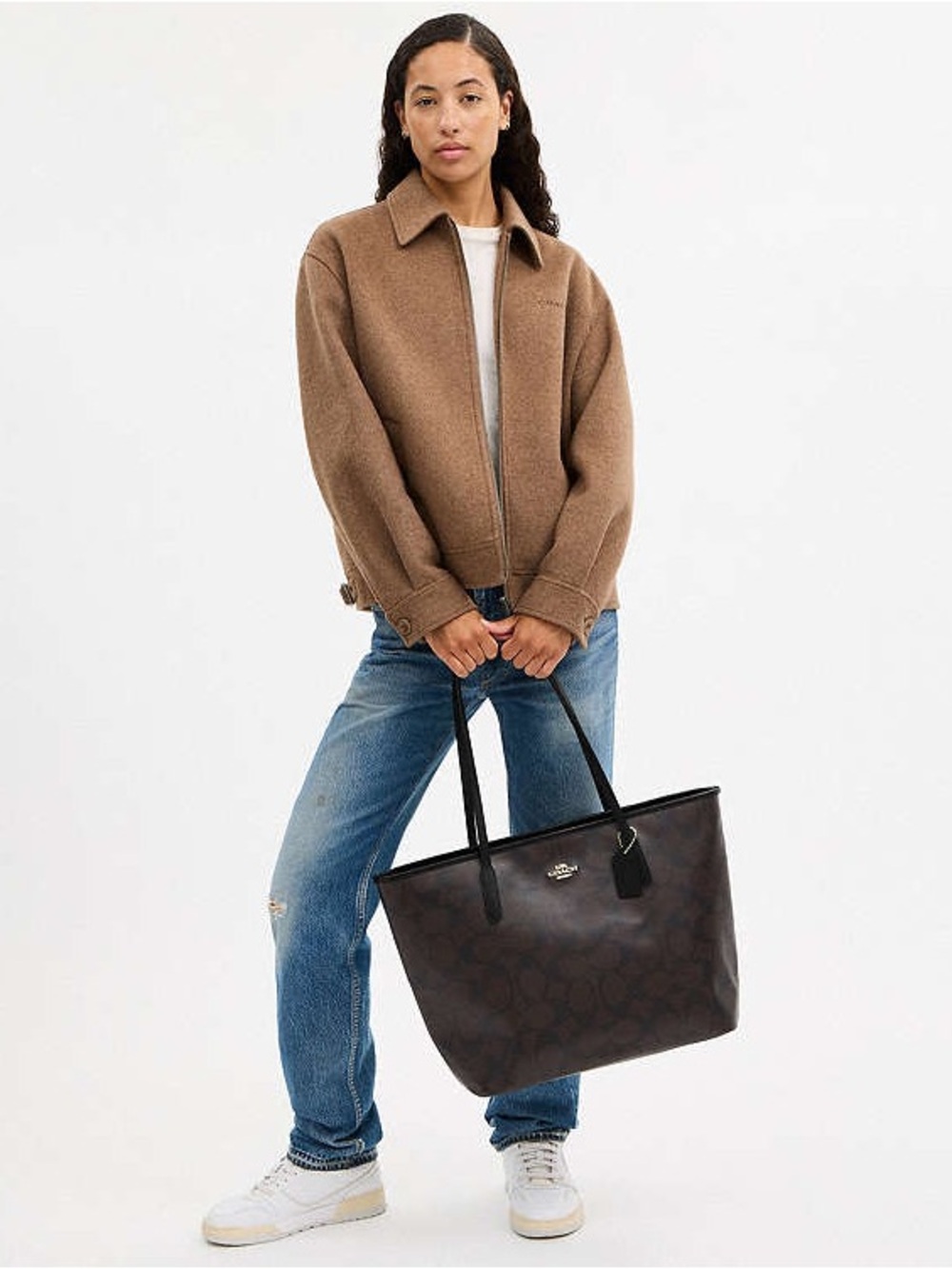 Coach Large City Tote bag in signature canvas - Picture 6 of 10